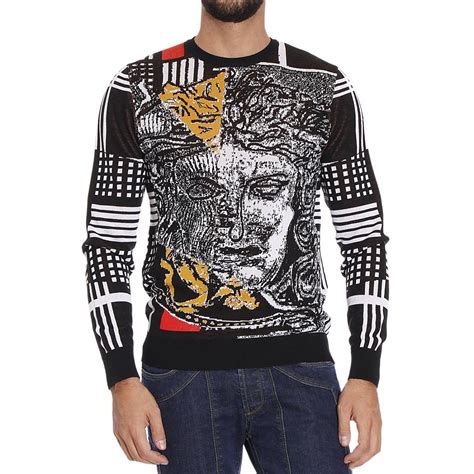 versace all over print jumper|Versace jumper men's sale.